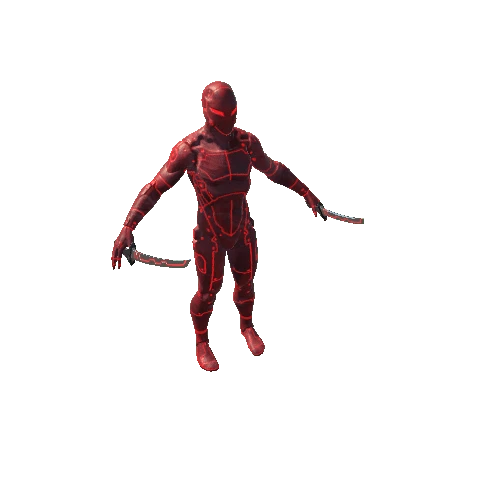 Cyborg Ninja Killer Lizrard Red